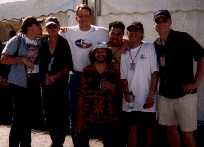 Glen Moffatt, Glenn R Campbell, Pat Green, Gordon Joll, Pat's bass player Max Stowers, Rob Galley and Pat's manager Greg Henry.