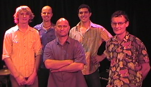 All the boys are tall -- Michael Muchow, Billy John Bakos, Tami Johnston, Glen and Geoff Wright.